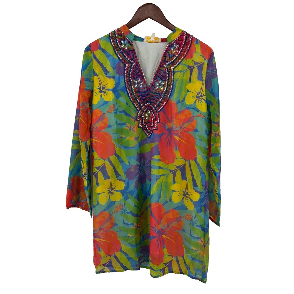 Banana‎ Boat Beaded Swim Cover Up Size M
